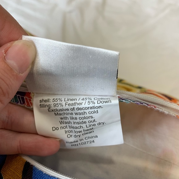 StoreHouse Bedding Store House Linen Blend Oblong Throw Pillow Boho